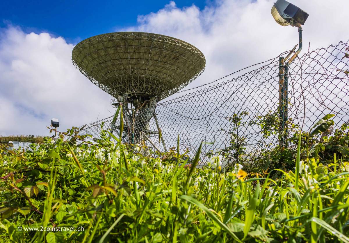 Satellitenstation auf Sao Miguel Azoren
