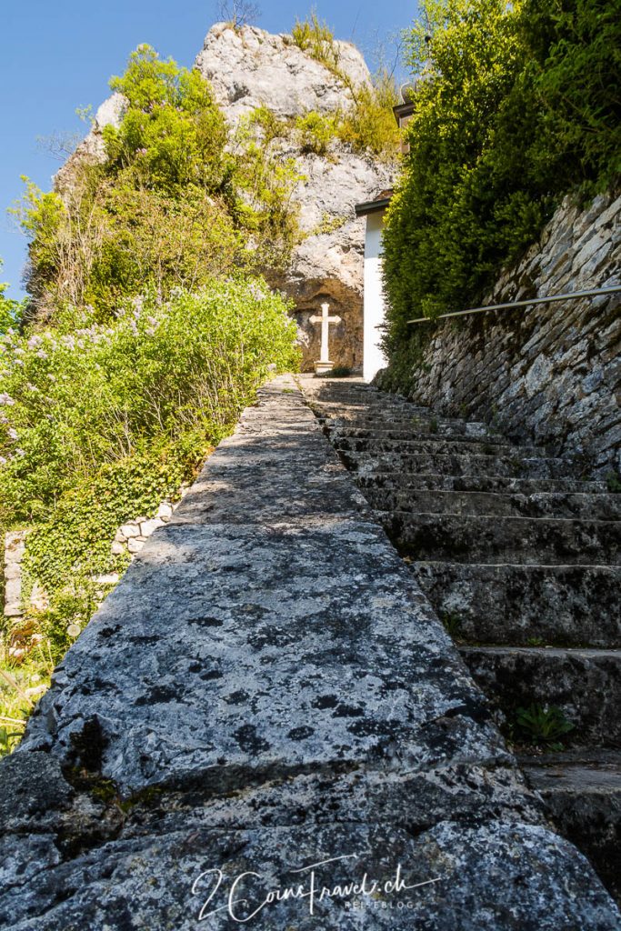 Treppe zur Ermitage Saint Ursanne