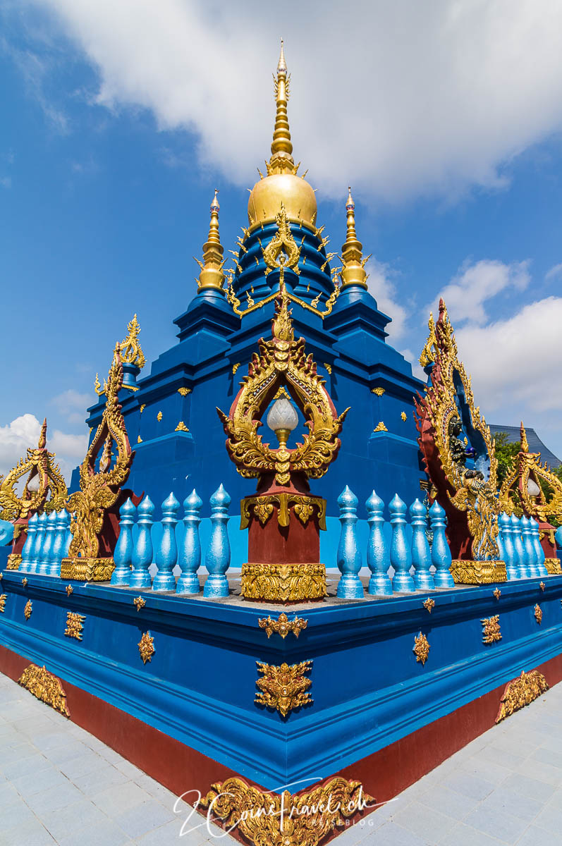 Tempelgebäude des blauen Tempels