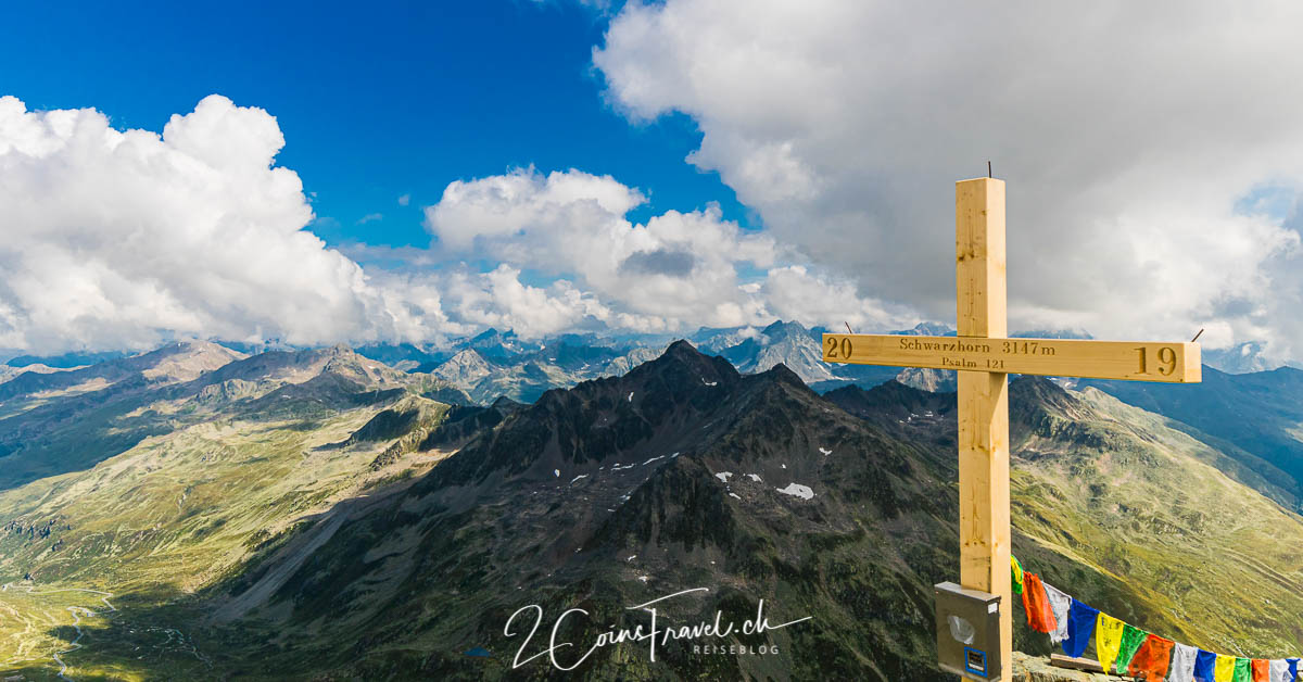 Gipfelkreuz Flüela Schwarzhorn