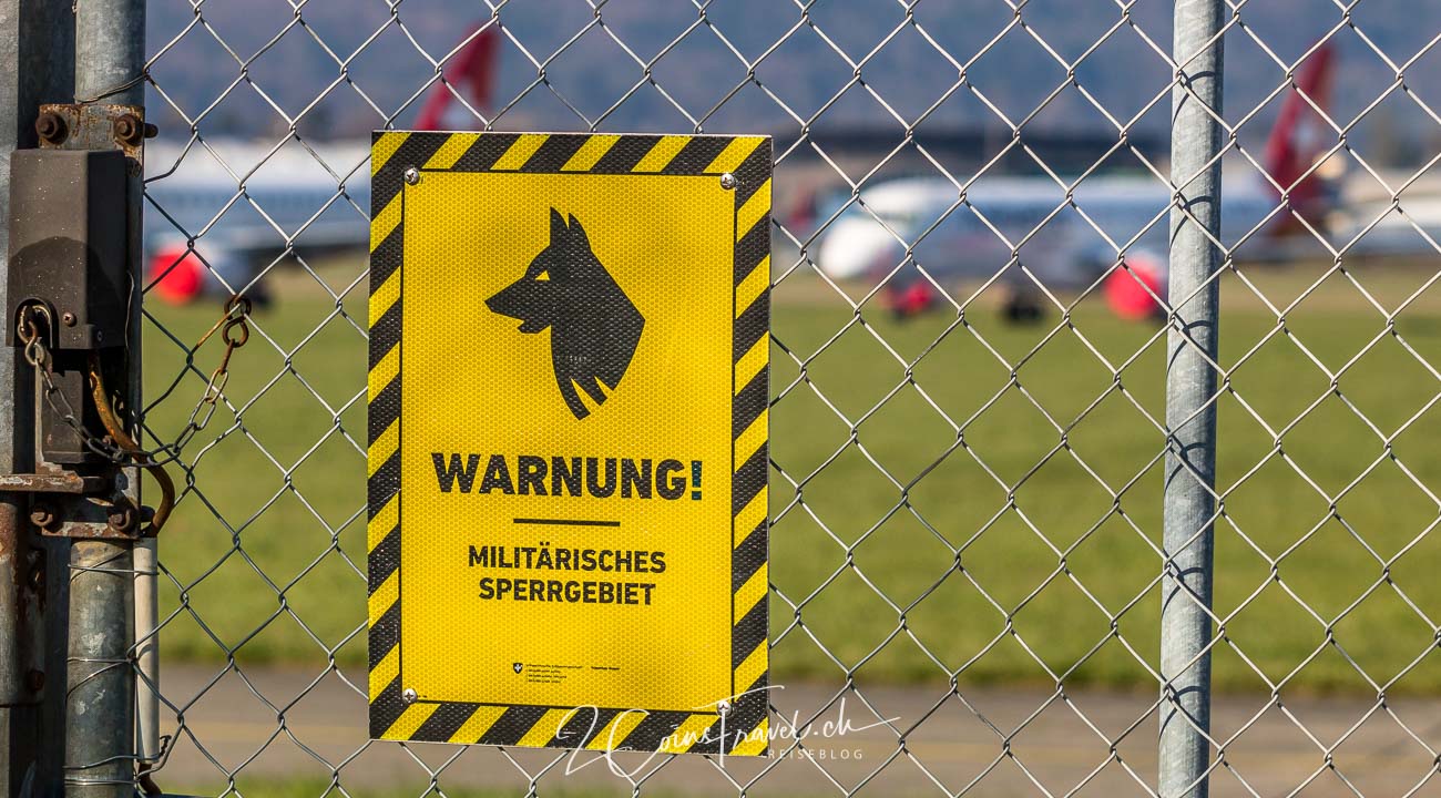Warnung Sperrgebiet Dübendorf
