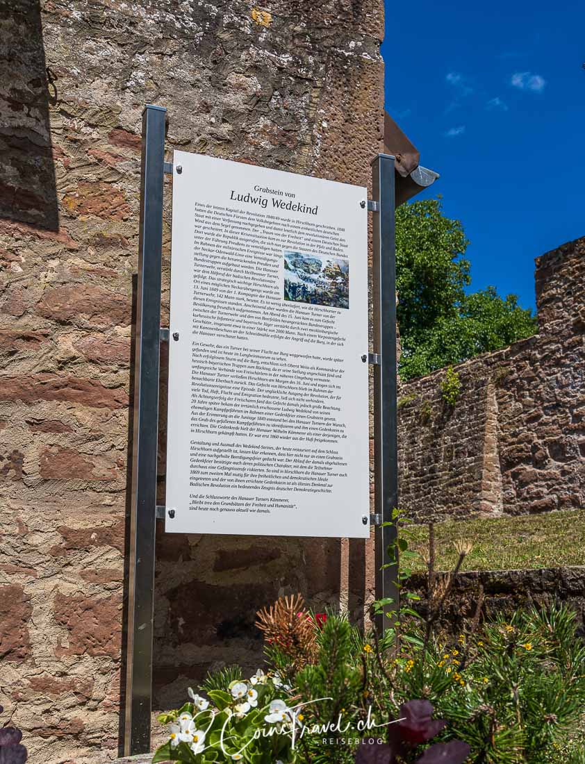 Informationstafel Burg Hirschhorn