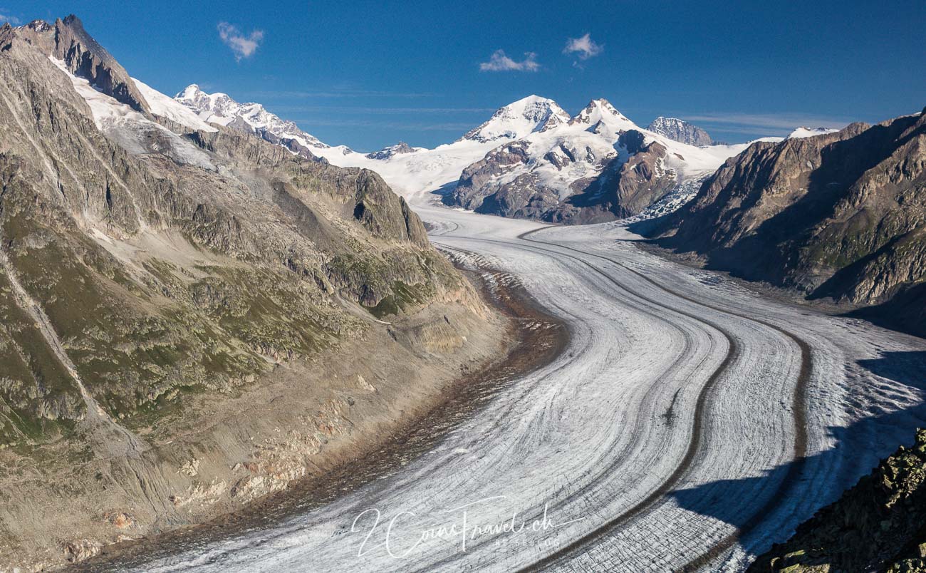 Blick auf Aletschgletscher