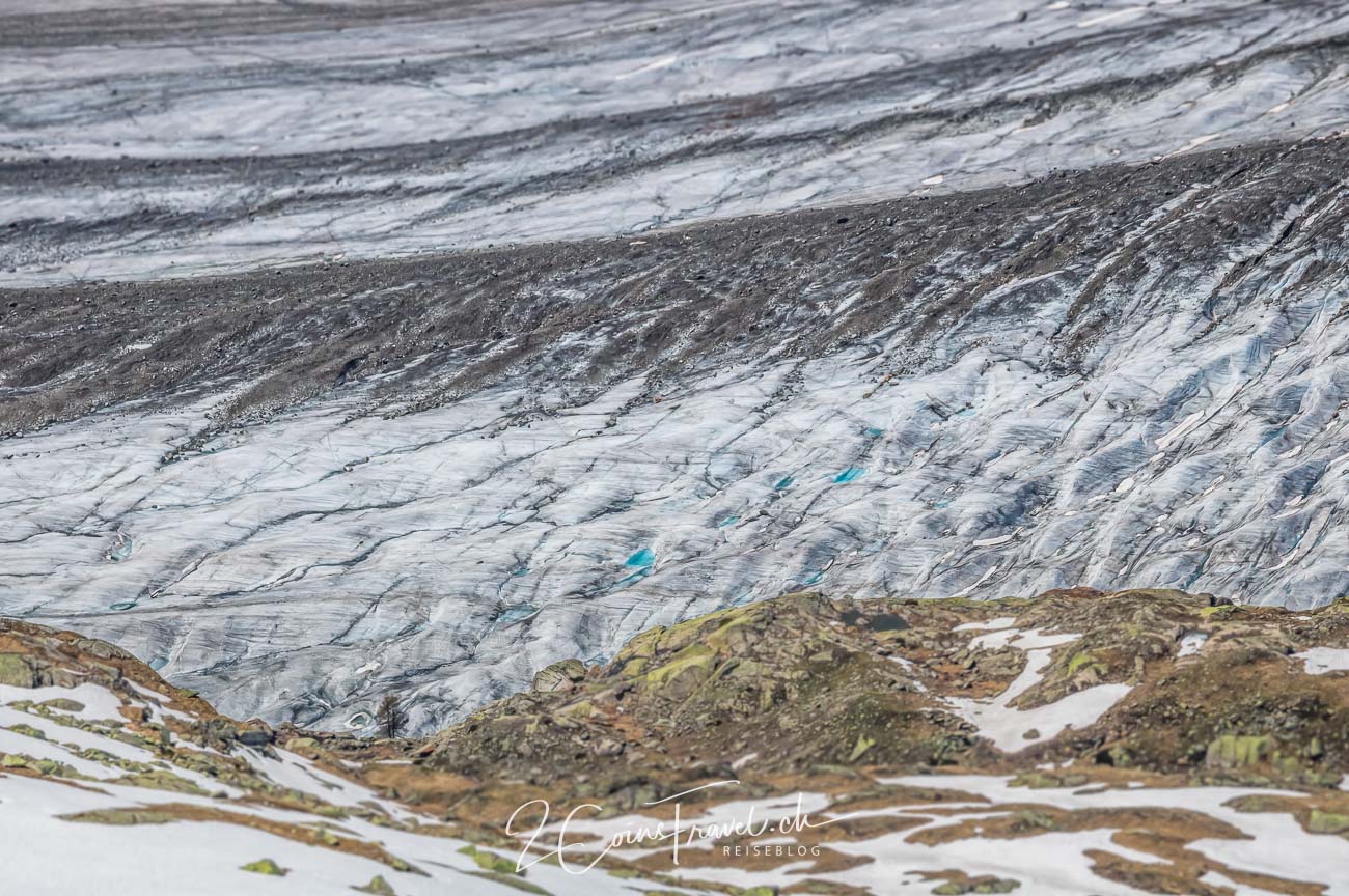 Gletscherspalten auf dem Aletschgletscher