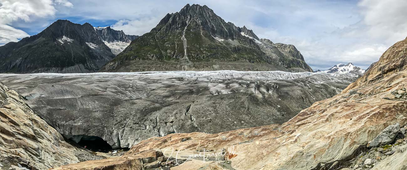 Panoramafoto Märjelensee Aletschgletscher