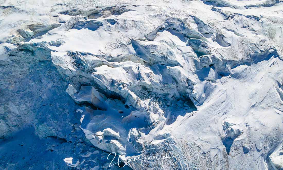 Gletscherspalten auf dem Kleinen Matterhorngletscher