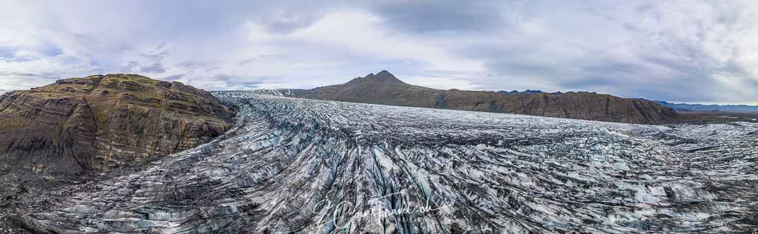 Panorama Skálafelljökull Gletscher