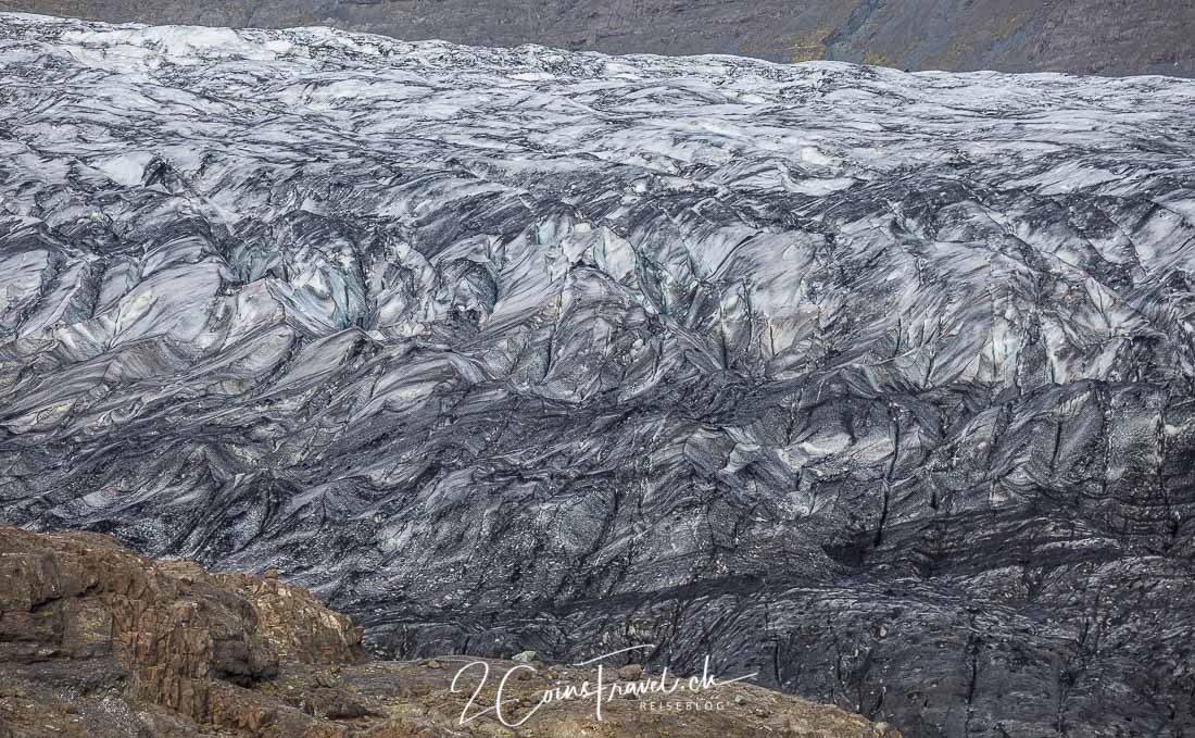 Oberfläche Skálafelljökull Gletscher