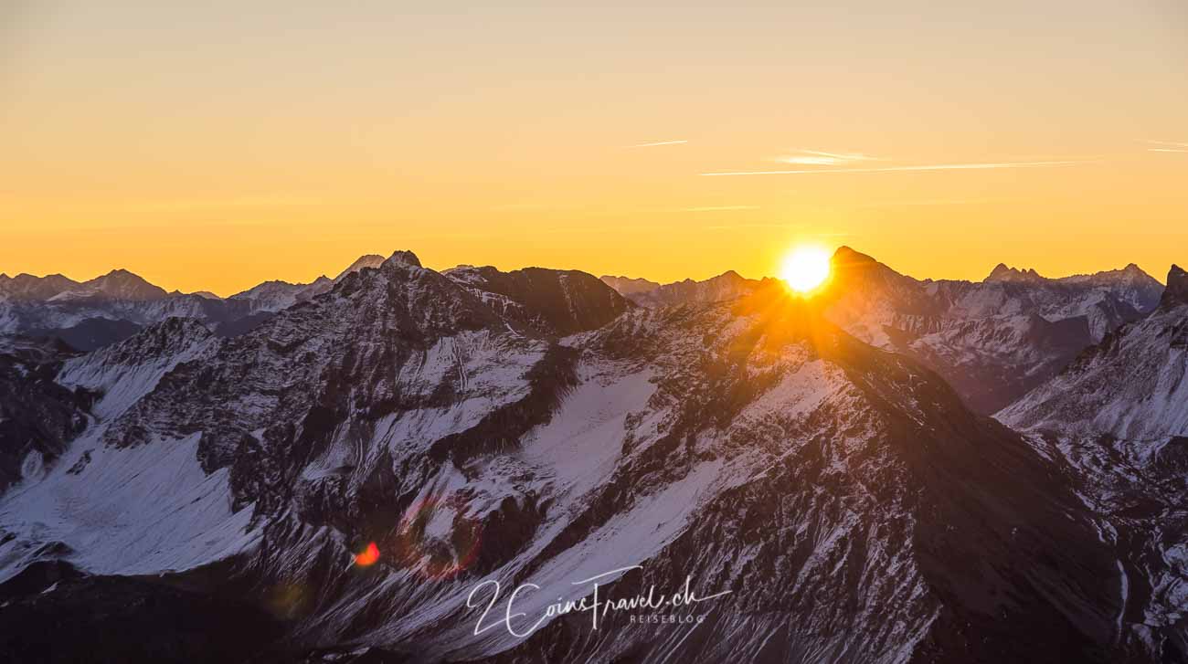 Sonnenaufgangsfahrt Weisshorn Arosa