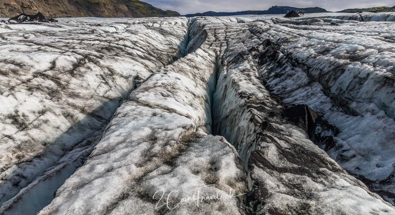 Oberfläche Island Gletscher