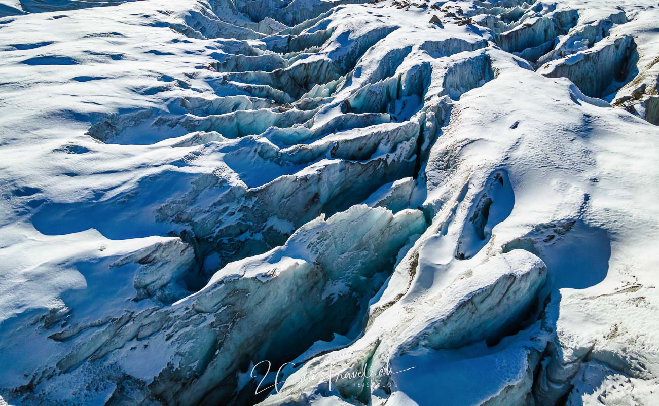 Gletscherspalten Persgletscher
