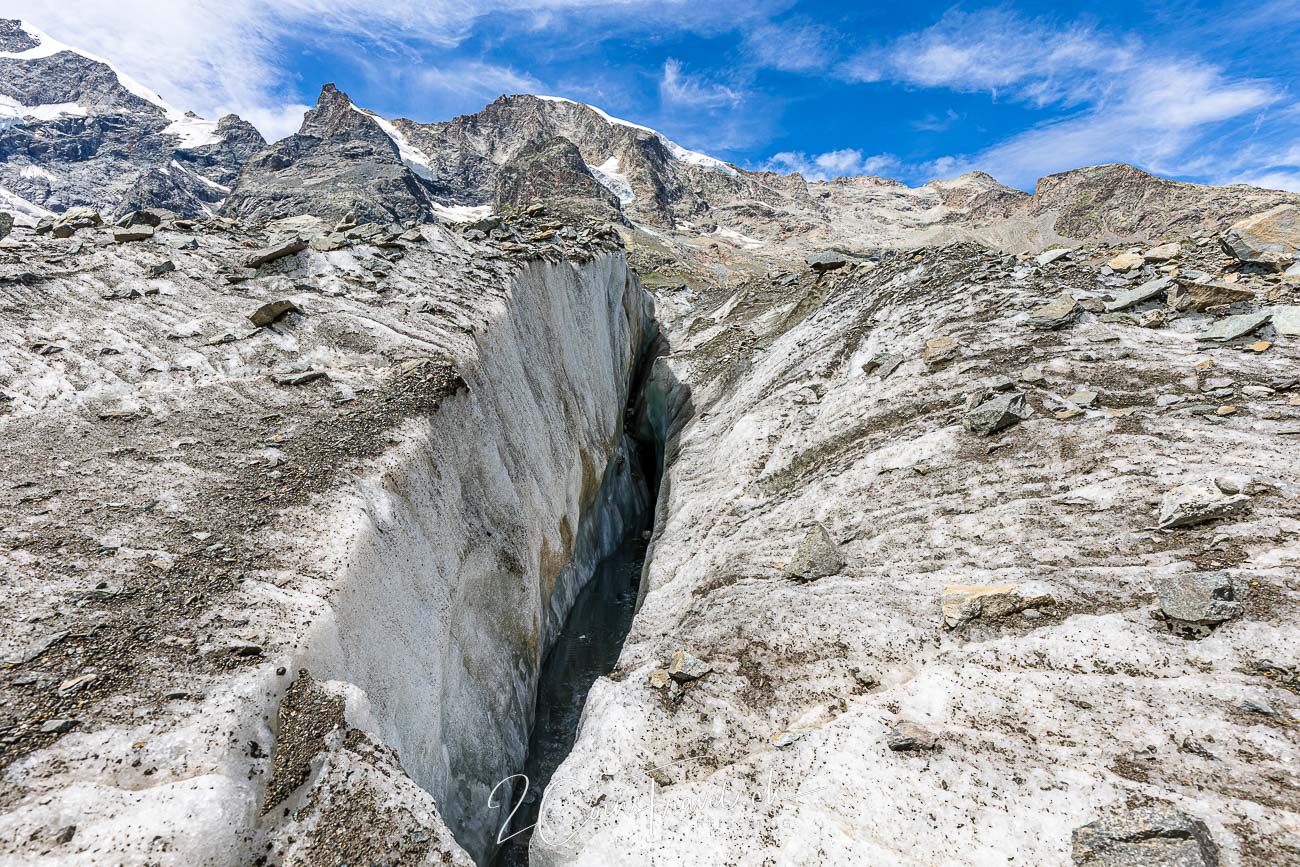 Gletscherspalte Morteratschgletscher