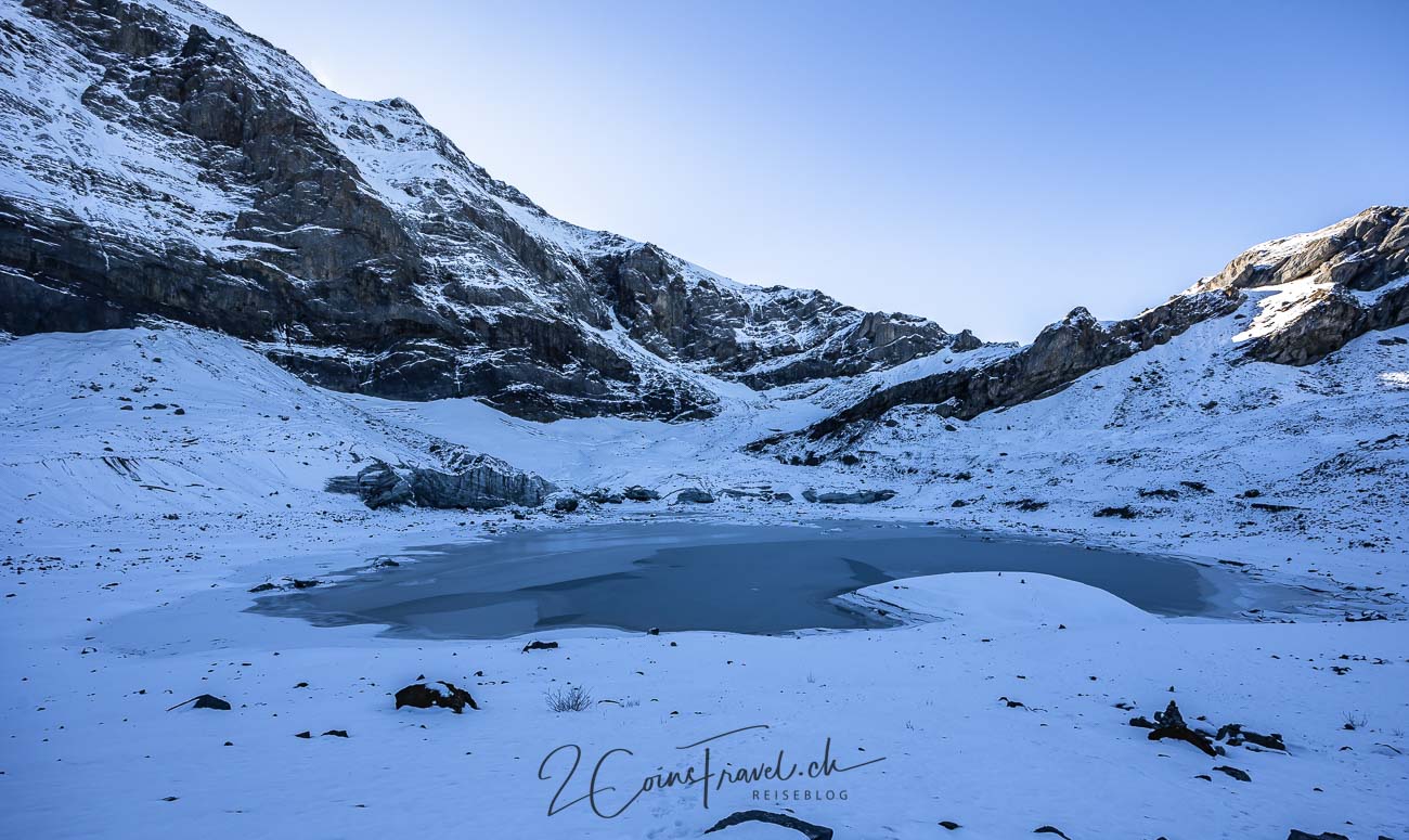 Gletschersee Klausenpass Winter