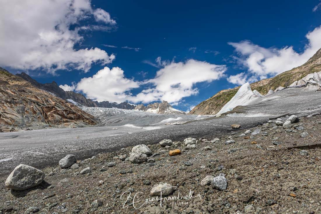 Oberfläche Rhonegletscher