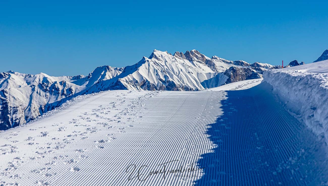 Winterwanderung Panorama Höhenweg Pizol