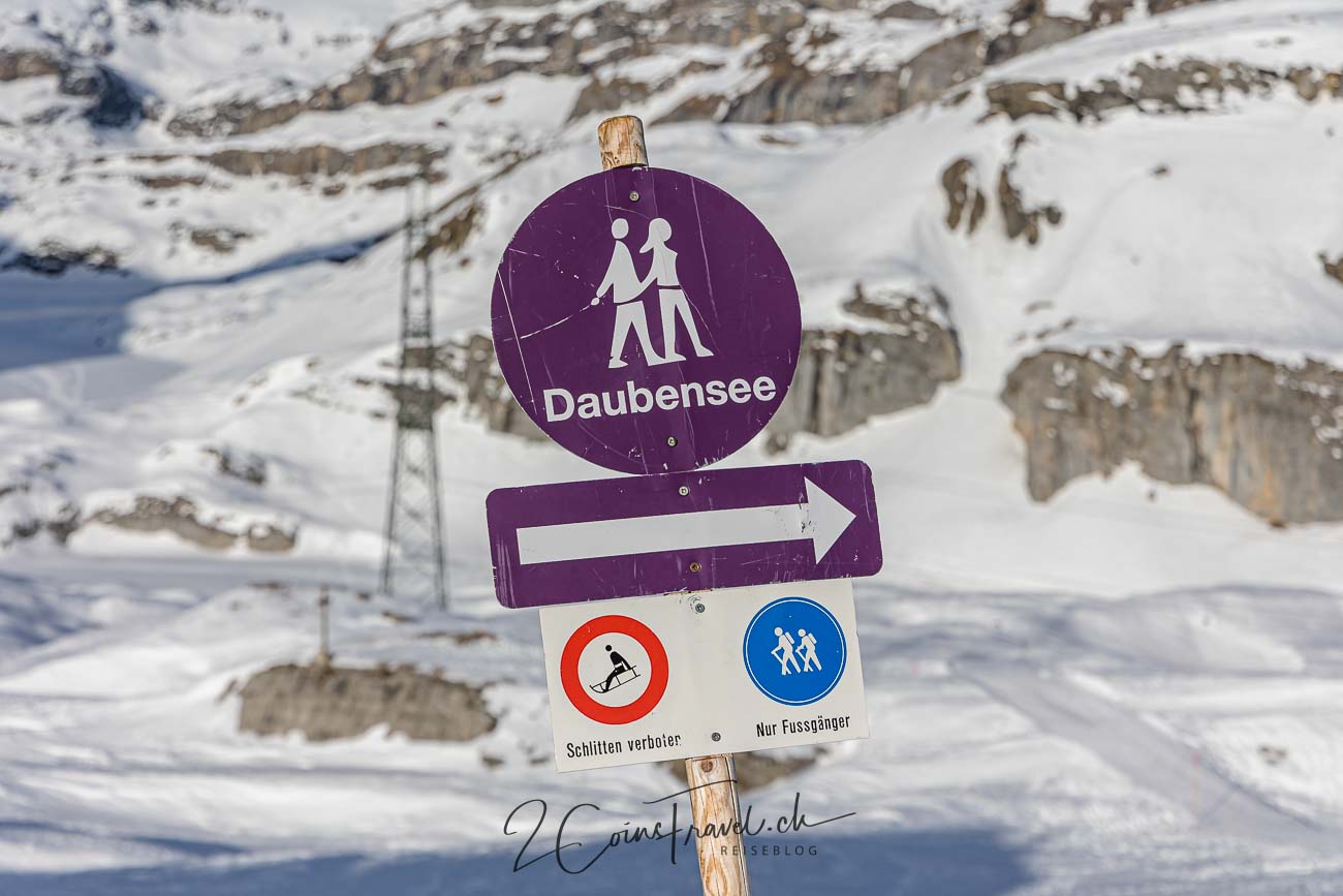 Winterwanderweg Daubensee