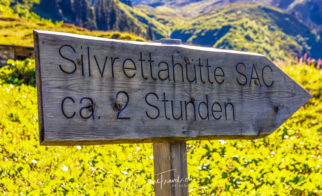 Wegweiser zur Silvrettahütte