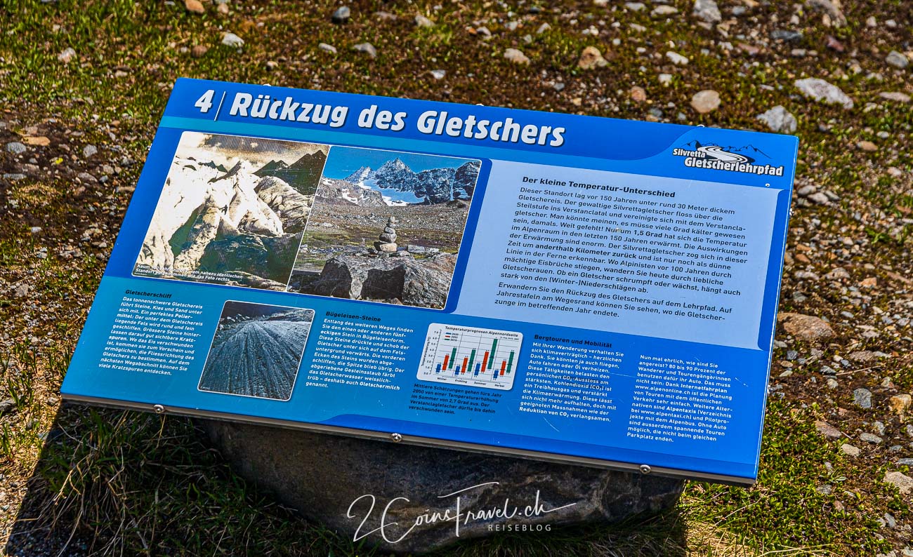 Tafel 4 Gletscherlehrpfad Silvretta