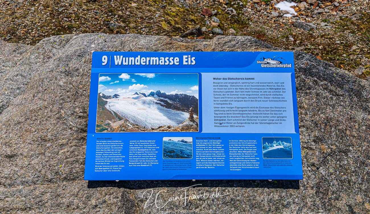 Tafel 9 Gletscherlehrpfad Silvretta