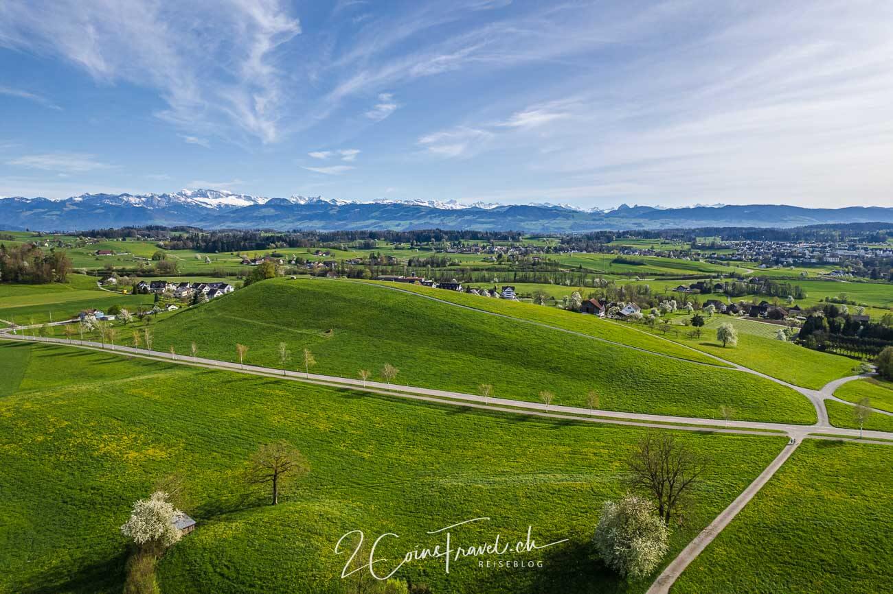 Drumlin Landschaft Zürcher Oberland